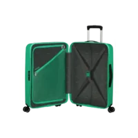 Maleta mediana American Tourister, vista principal, carcasa rígida, ruedas 360° y diseño resistente
