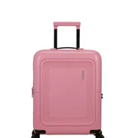 Maleta de cabina Dashpop American Tourister, detalle del cierre, cierre TSA integrado y estructura segura