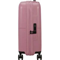 Maleta de cabina Dashpop American Tourister, detalle del cierre, cierre TSA integrado y estructura segura