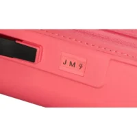 Maleta de cabina Dashpop American Tourister, detalle del cierre, cierre TSA integrado y estructura segura
