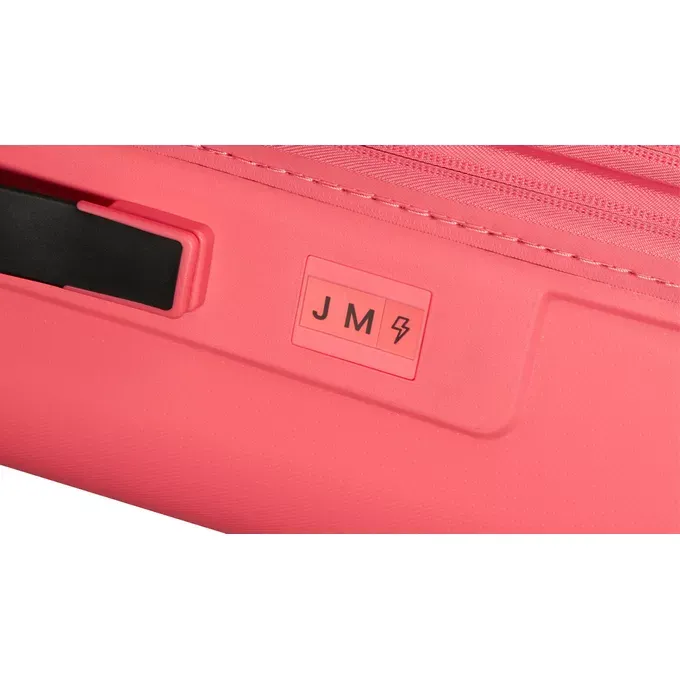 Maleta de cabina Dashpop American Tourister, detalle del cierre, cierre TSA integrado y estructura segura