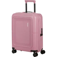 Maleta de cabina Dashpop American Tourister, detalle del cierre, cierre TSA integrado y estructura segura