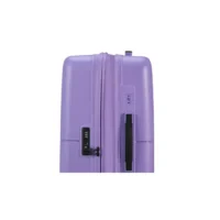 Maleta mediana Dashpop American Tourister, detalle del cierre, cierre TSA integrado y estructura segura