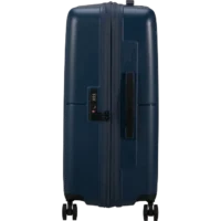 Maleta grande Dashpop American Tourister, detalle del cierre, cierre TSA integrado y estructura segura