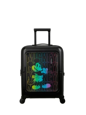 Maleta de cabina Dashpop American Tourister, detalle del cierre, cierre TSA integrado y estructura segura
