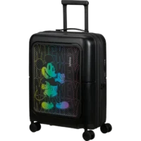 Maleta de cabina Dashpop American Tourister, detalle del cierre, cierre TSA integrado y estructura segura