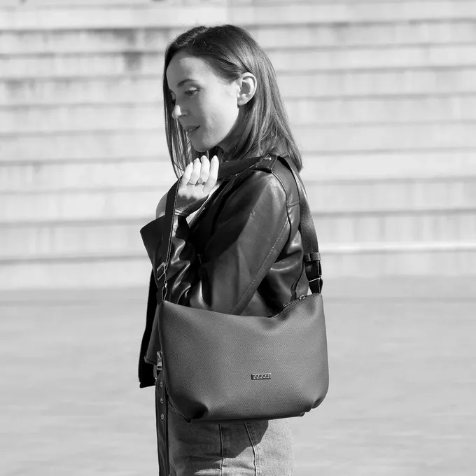 bolso bandolera Babau Jazz, vista frontal para uso diario