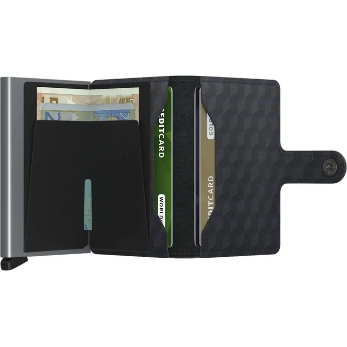 Tarjetero metálico Secrid tarjetero__wallet_barcelona_optical_titanium_3 con diseño compacto