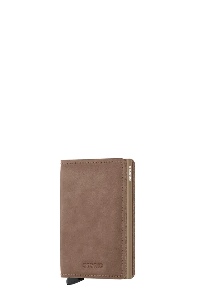 Tarjetero metálico Secrid tarjetero__slimwallet_barcelona_taupe con diseño compacto