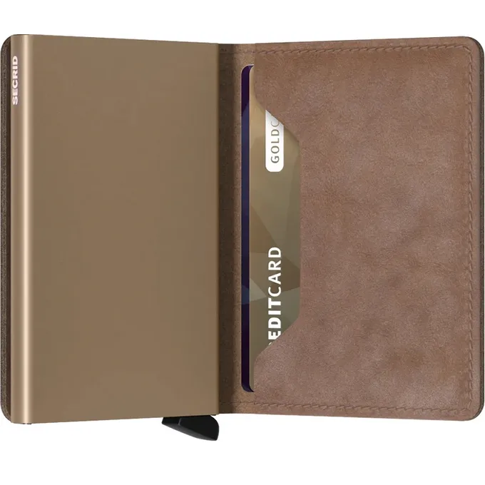 Tarjetero metálico Secrid tarjetero__slimwallet_barcelona_taupe_2 con diseño compacto