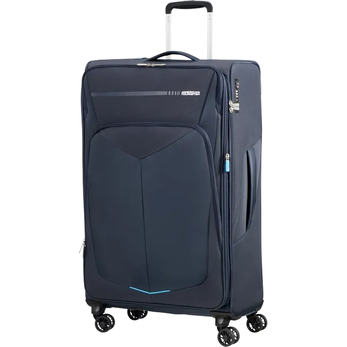 Maleta grande Summerfunk American Tourister en color azul marino, vista principal