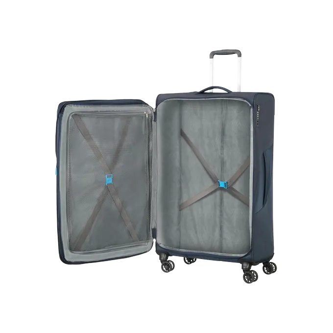 Maleta grande Summerfunk American Tourister en color azul marino, vista principal