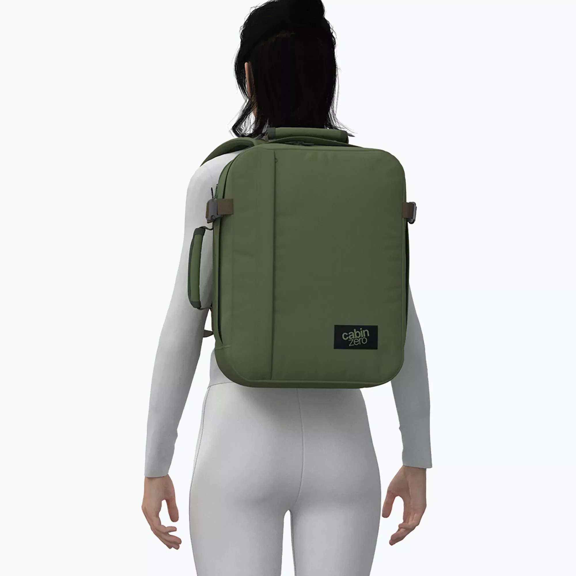 Mochila CabinZero Classic Tech 28L, vista de producto para viaje y cabina