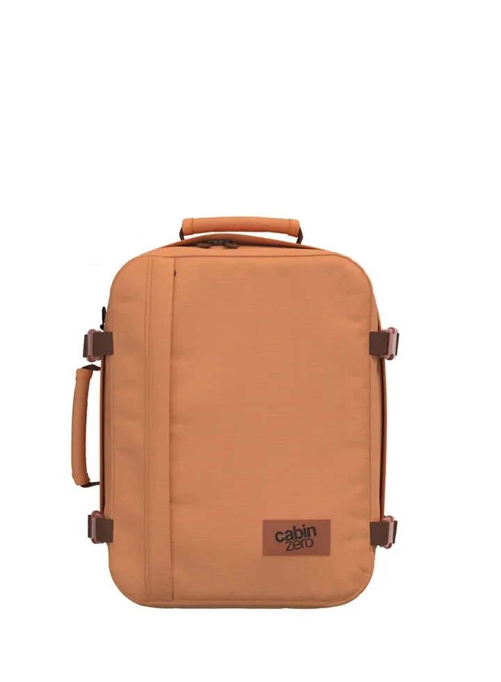 Mochila CabinZero Classic 28L, vista de producto para viaje y cabina