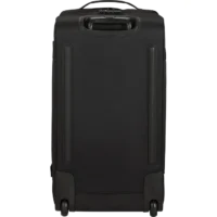 Bolsa de viaje American Tourister, detalle de ruedas, asas resistentes, formato flexible y espacio amplio