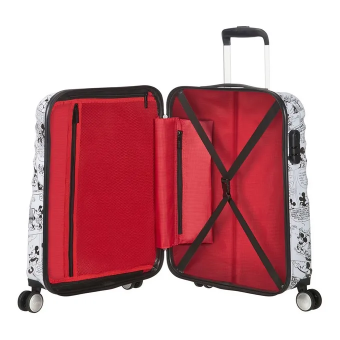 Maleta de cabina American Tourister, vista principal, carcasa rígida, ruedas 360° y diseño resistente