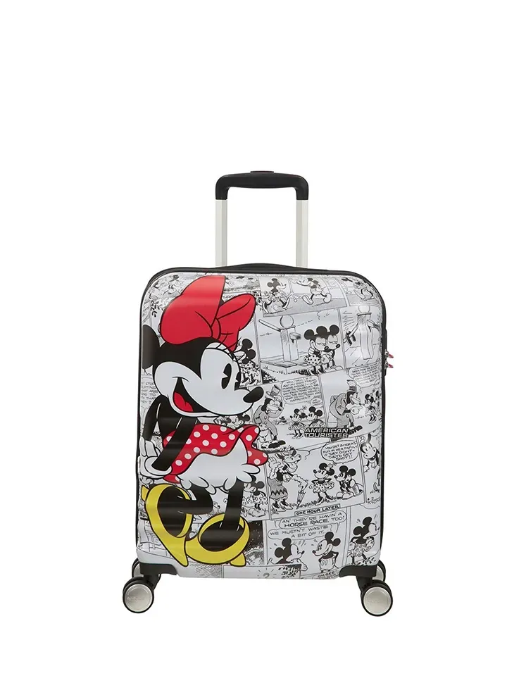 Maleta de cabina American Tourister, vista principal, carcasa rígida, ruedas 360° y diseño resistente