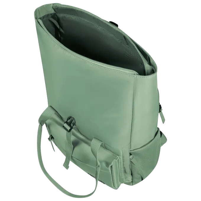 Mochila urbana Urban Groove American Tourister en color verde, vista principal