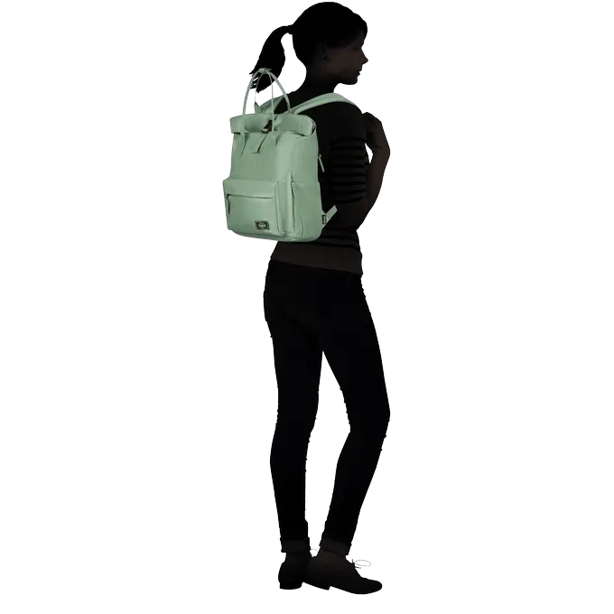 Mochila urbana Urban Groove American Tourister en color verde, vista principal