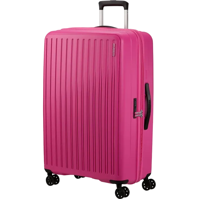Maleta grande American Tourister, vista principal, carcasa rígida, ruedas 360° y diseño resistente