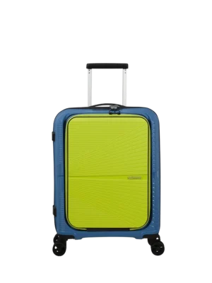 Maleta de cabina American Tourister, vista principal, carcasa rígida, ruedas 360° y diseño resistente
