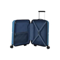 Maleta de cabina American Tourister, vista principal, carcasa rígida, ruedas 360° y diseño resistente