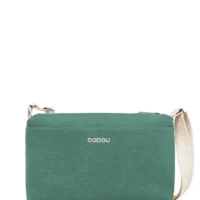 bolso bandolera Babau Dubstep en color turquesa, vista frontal para uso diario