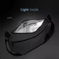 bolso bandolera Babau Dubstep en acabado Volcanic, vista frontal para uso diario