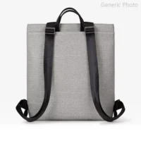 mochila Babau Boogie M en acabado Delta Ivory, vista frontal para uso diario