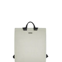 mochila Babau Boogie M en acabado Delta Ivory, vista frontal para uso diario