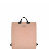 mochila Babau Boogie M en acabado Delta Pink, vista lateral para uso diario