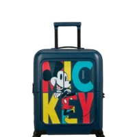 Maleta de cabina Dashpop American Tourister, detalle del cierre, cierre TSA integrado y estructura segura