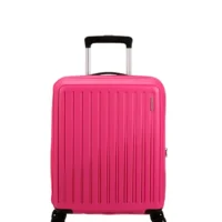 Maleta de cabina American Tourister, vista principal, carcasa rígida, ruedas 360° y diseño resistente