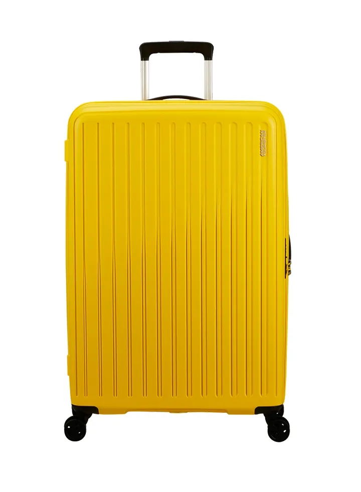 Maleta grande American Tourister, vista principal, carcasa rígida, ruedas 360° y diseño resistente