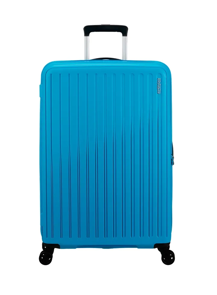 Maleta grande American Tourister, vista principal, carcasa rígida, ruedas 360° y diseño resistente