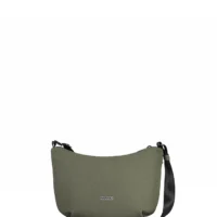 bolso bandolera Babau Jazz en acabado Delta Army, vista frontal para uso diario