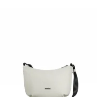bolso bandolera Babau Jazz en acabado Delta Ivory, vista frontal para uso diario