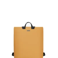 mochila Babau Boogie L en color Dot Mustard, vista frontal para uso diario