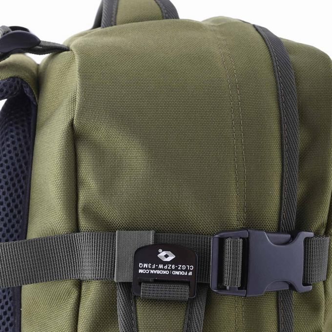 Mochila CabinZero Military 28L, vista de producto para viaje y cabina