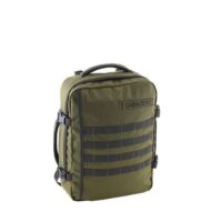 Mochila CabinZero Military 28L, vista de producto para viaje y cabina
