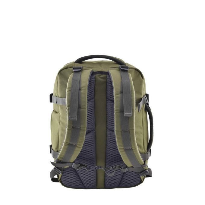 Mochila CabinZero Military 28L, vista de producto para viaje y cabina