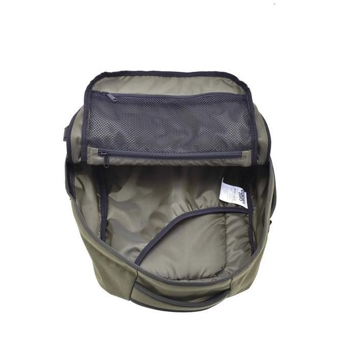 Mochila CabinZero Military 28L, vista de producto para viaje y cabina