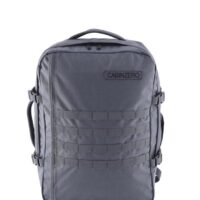 Mochila CabinZero Military 44L Grey, vista de producto para viaje y cabina