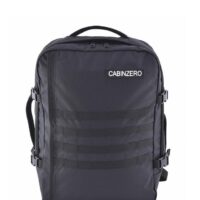Mochila CabinZero Military 44L Black, vista de producto para viaje y cabina
