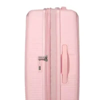 Maleta mediana Soundbox American Tourister, vista principal, carcasa rígida, ruedas 360° y diseño resistente