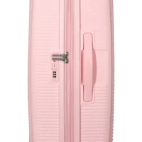 Maleta mediana Soundbox American Tourister, vista principal, carcasa rígida, ruedas 360° y diseño resistente