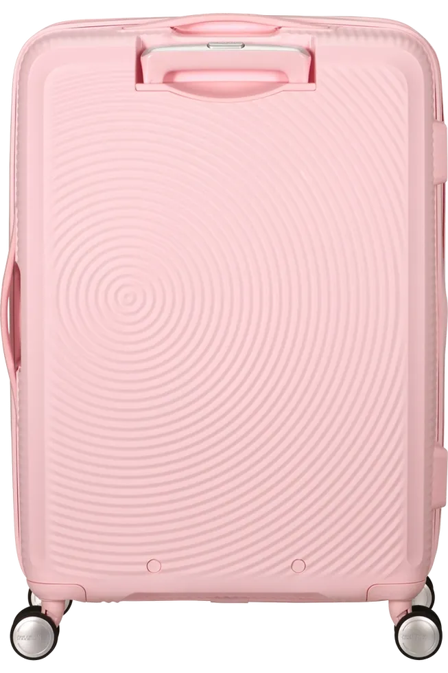 Maleta mediana Soundbox American Tourister, vista principal, carcasa rígida, ruedas 360° y diseño resistente