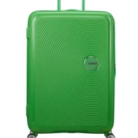 Maleta de cabina Soundbox American Tourister en color verde hierba, vista principal