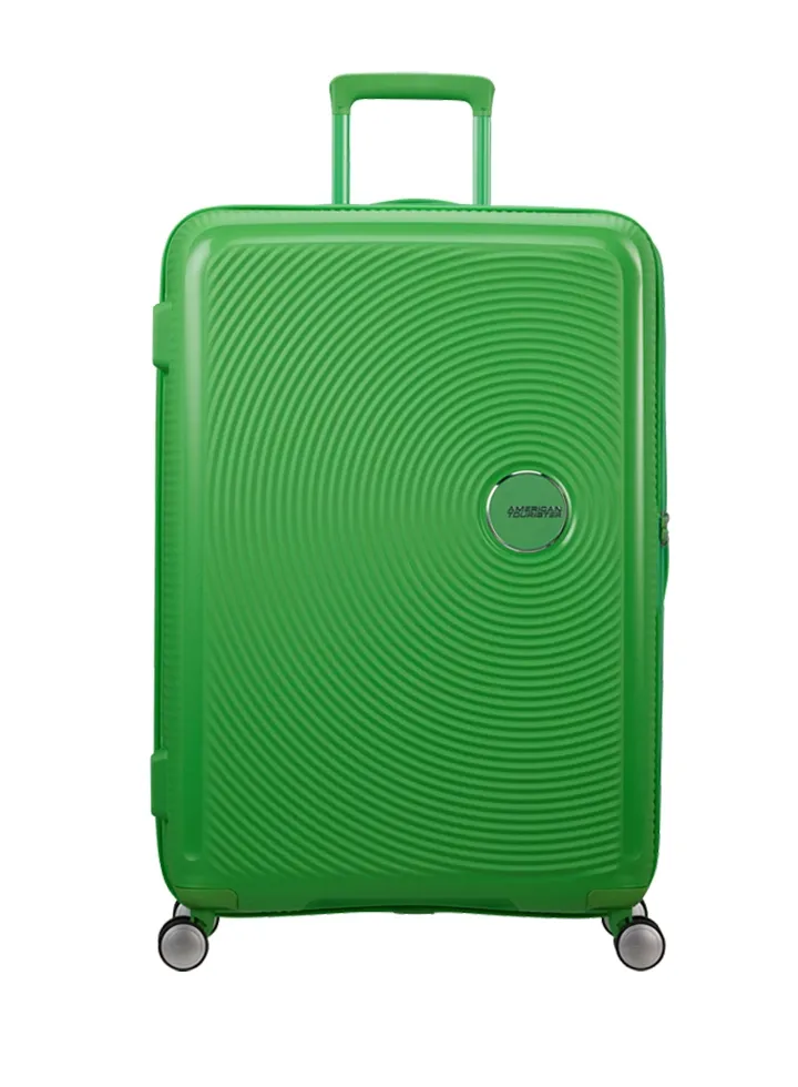 Maleta de cabina Soundbox American Tourister en color verde hierba, vista principal