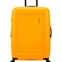 Maleta grande Dashpop American Tourister, detalle del cierre, cierre TSA integrado y estructura segura